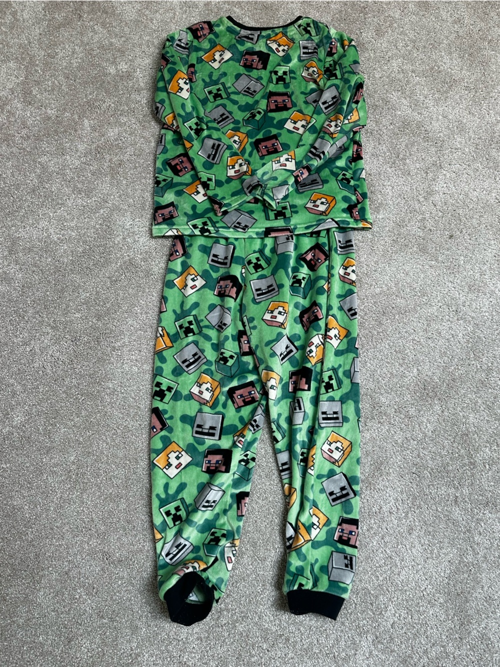Kids Minecraft Print Pajama Set - Cozy Sleepwear